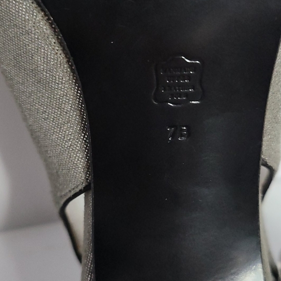 Caparros Gun Metal Jewel High Heel Evening Shoes - Picture 8 of 13